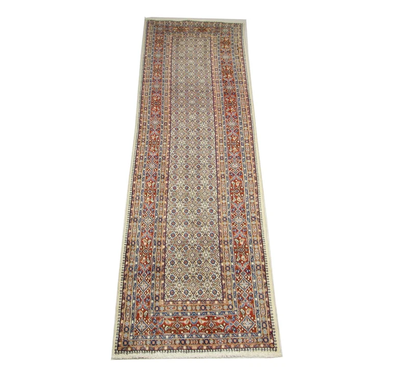 Perserteppich - Keshan 78 x 299 cm - blau