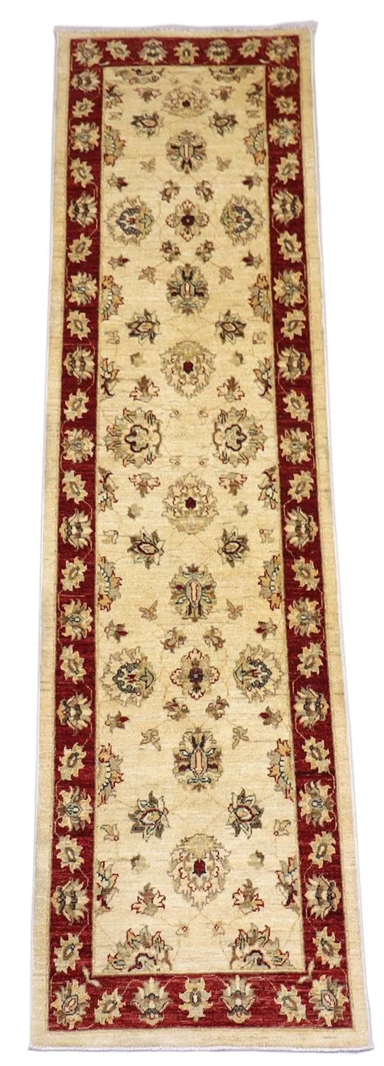 Ziegler Teppich 81 x 310 cm - dunkelrot