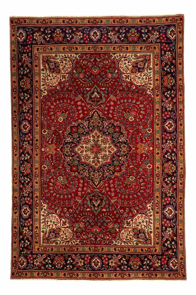 Perserteppich - Täbriz 203 x 314 cm - dunkelrot
