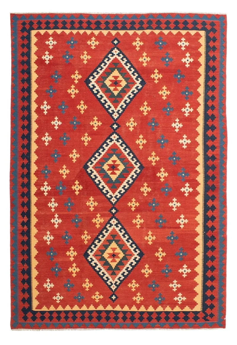 Kelim Teppich - Oriental 210 x 300 cm - rost