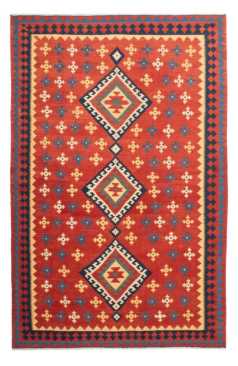 Kelim Teppich - Oriental 200 x 307 cm - rost