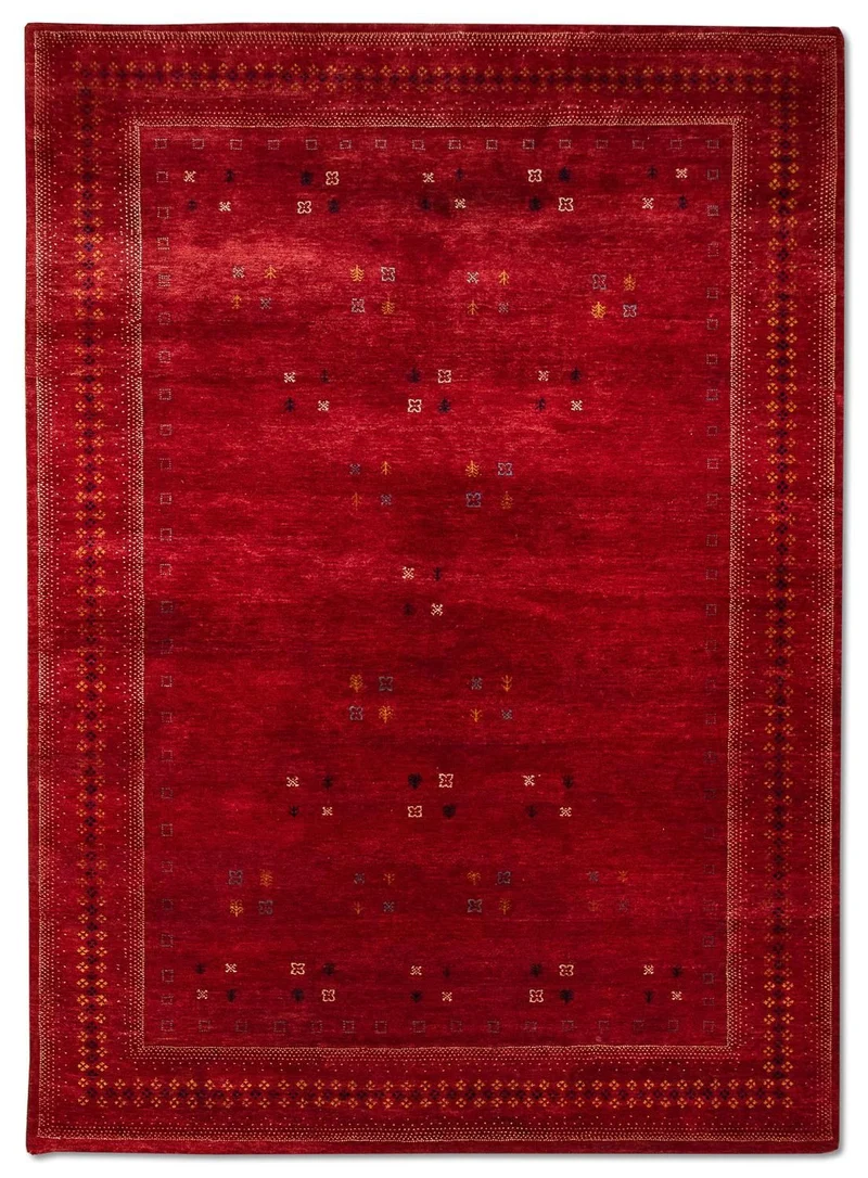 Gabbeh Teppich - Loribaft Indus 200 x 250 cm - rot