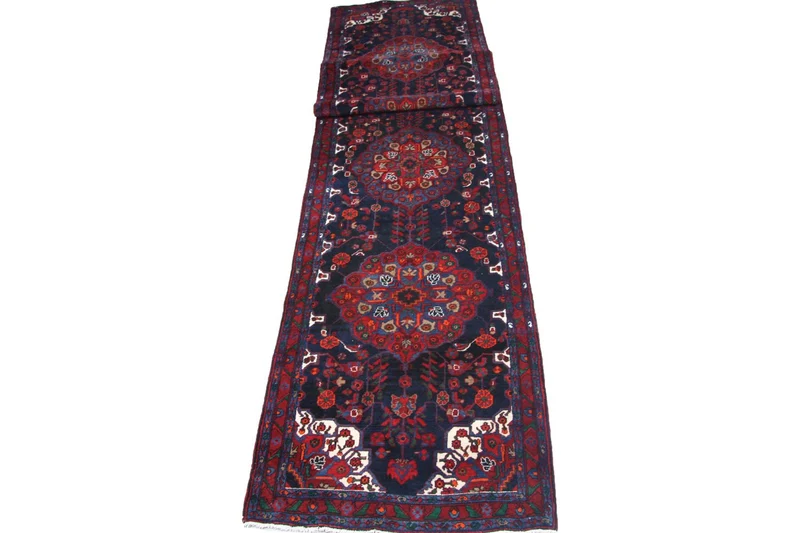 Perserteppich - Nomadic 118 x 525 cm - blau
