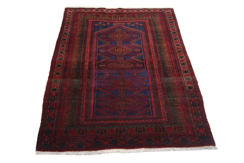 Belutsch Teppich 107 x 151 cm - blau