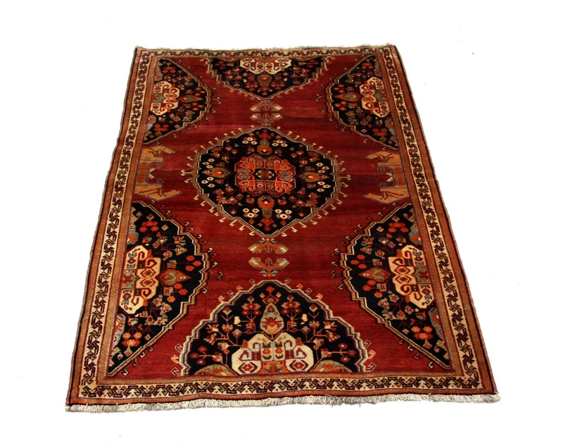 Perserteppich - Nomadic 160 x 250 cm - rot