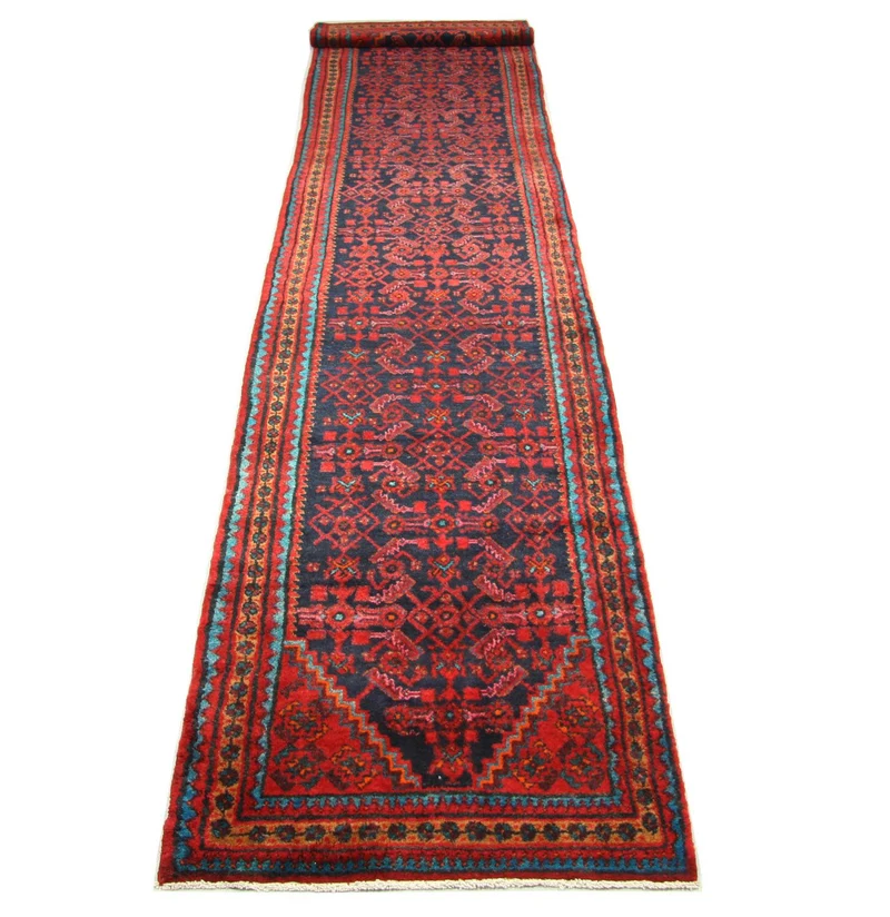 Perserteppich - Nomadic 107 x 497 cm - blau