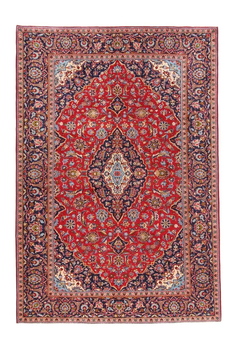 Perserteppich - Keshan 207 x 302 cm - rot