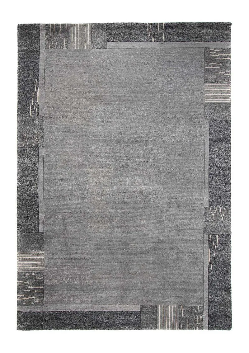 Nepal Teppich 200 x 300 cm - grau