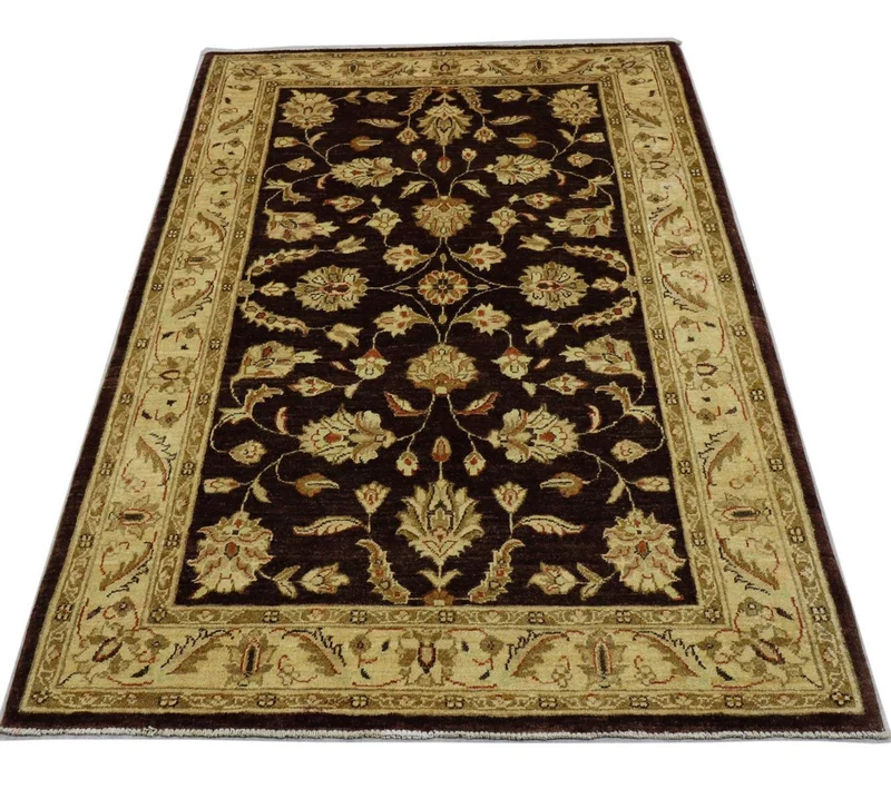 Ziegler Teppich 130 x 190 cm - dunkelbraun