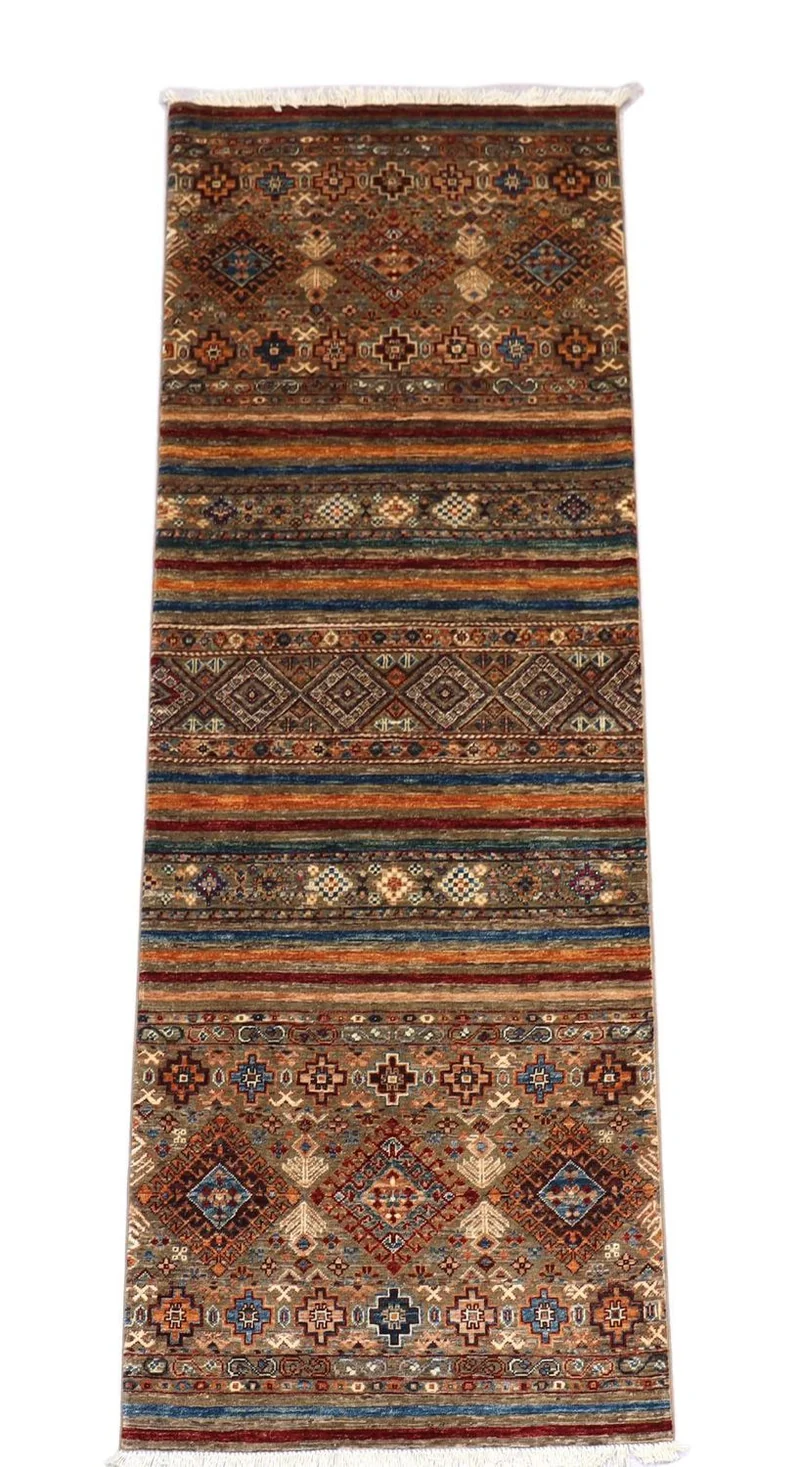 Ziegler Teppich 88 x 258 cm - hellbraun