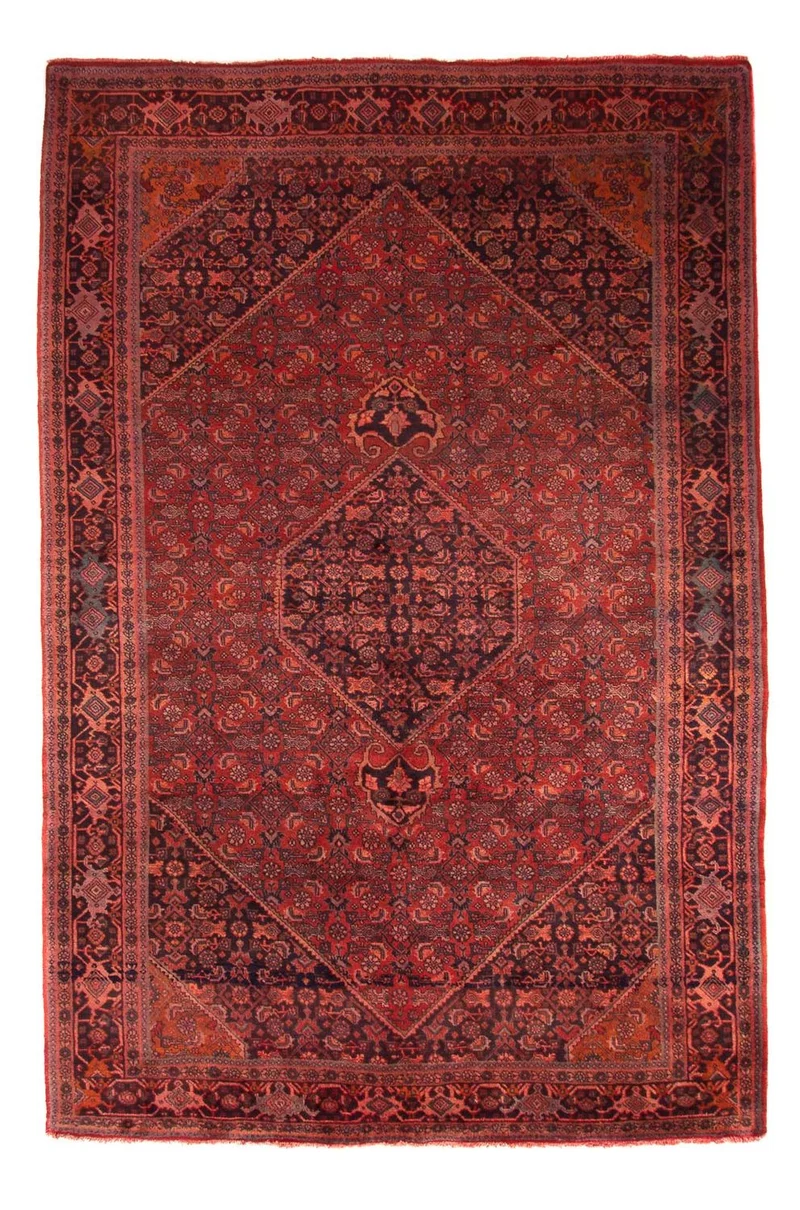 Orientteppich 220 x 327 cm - dunkelrot