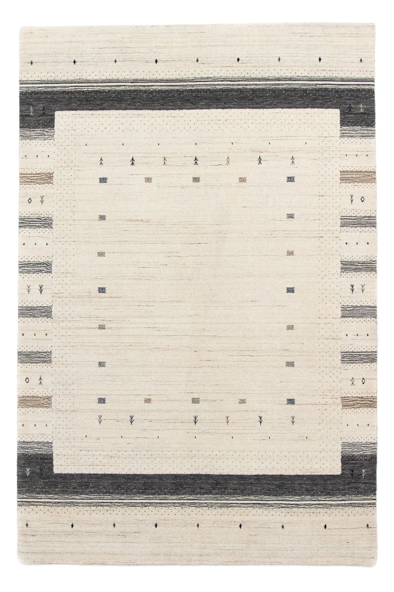 Gabbeh Teppich - Loribaft Indus 169 x 245 cm - beige