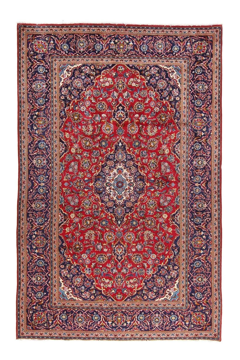 Perserteppich - Keshan 198 x 305 cm - rot