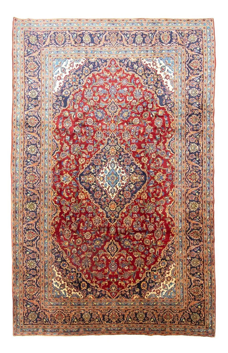Perserteppich - Keshan 246 x 383 cm - rot