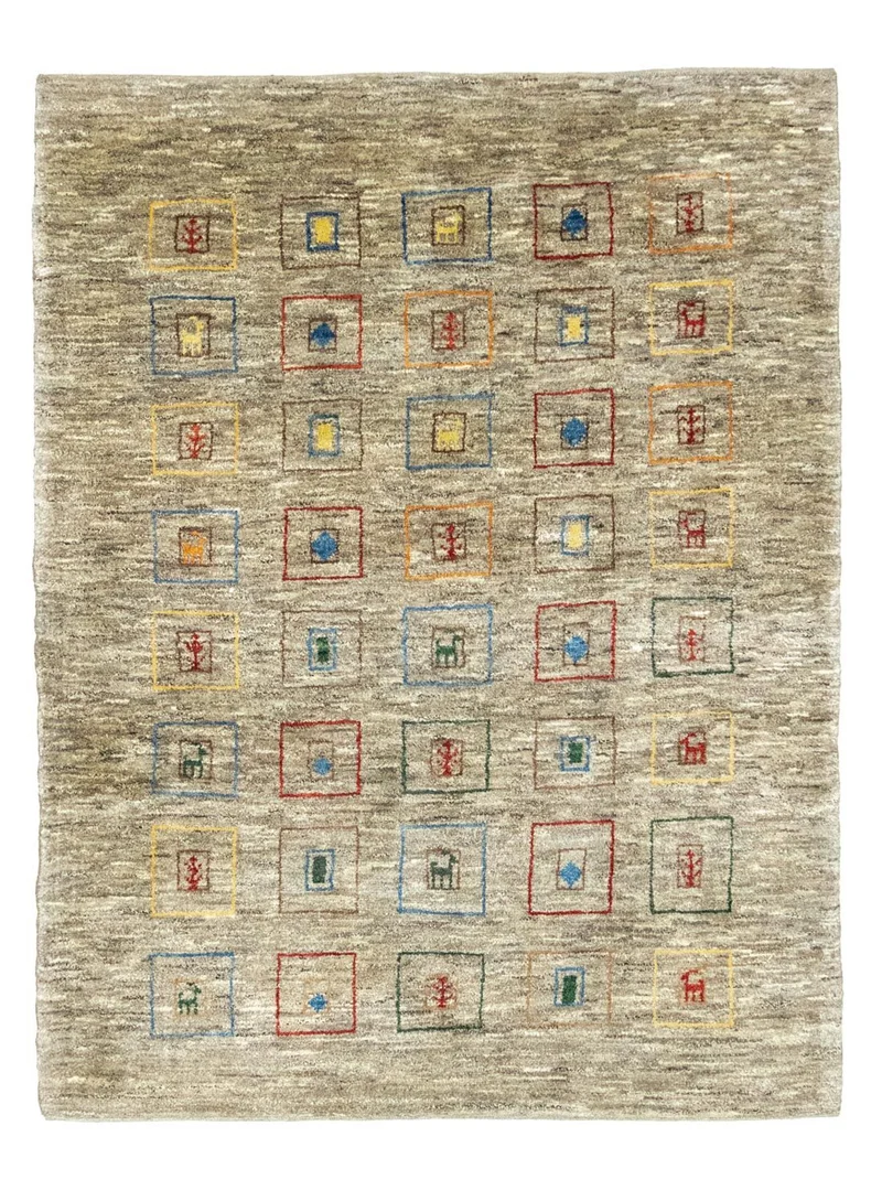 Gabbeh Teppich - Perser 154 x 206 cm - mehrfarbig