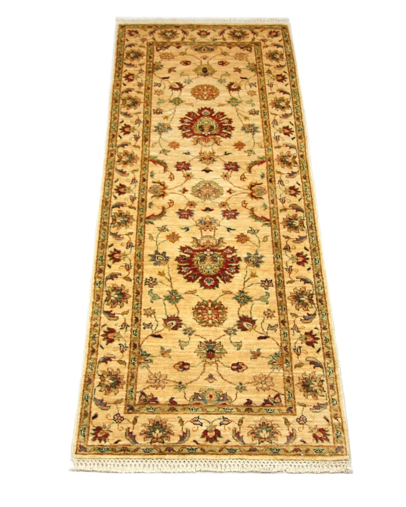 Ziegler Teppich 76 x 220 cm - gelb