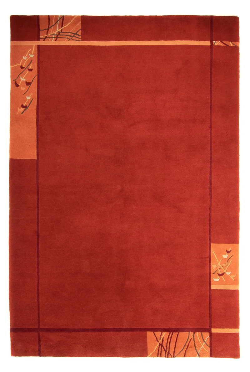 Nepal Teppich 205 x 293 cm - dunkelrot