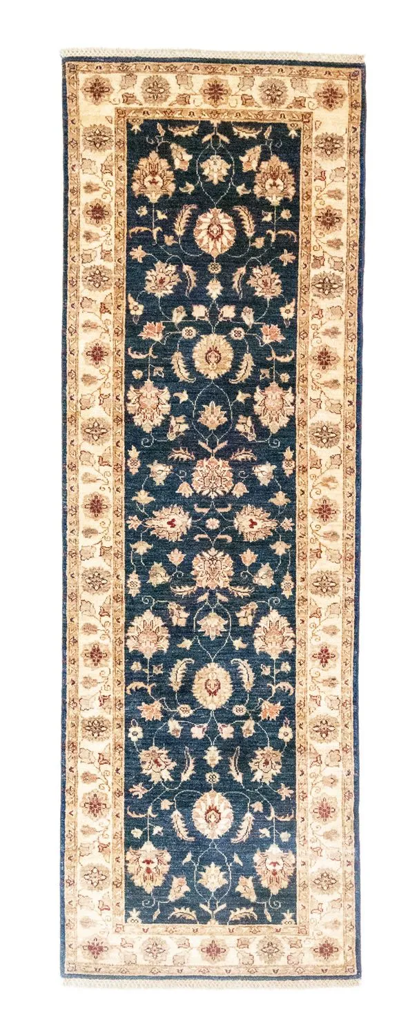 Ziegler Teppich 81 x 250 cm - blau