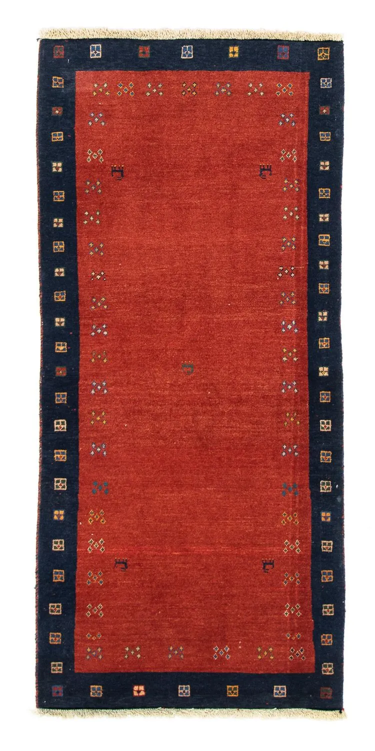 Gabbeh Teppich - Perser 85 x 190 cm - rot