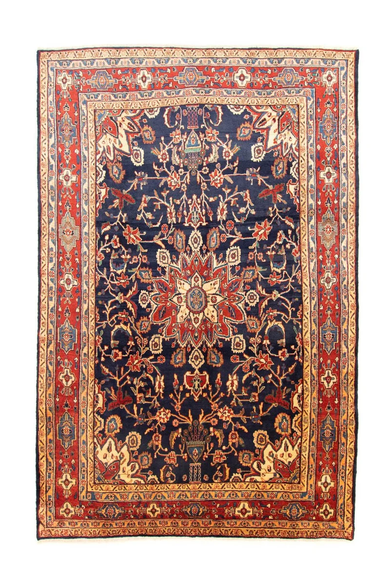 Perserteppich - Nomadic 203 x 317 cm - blau