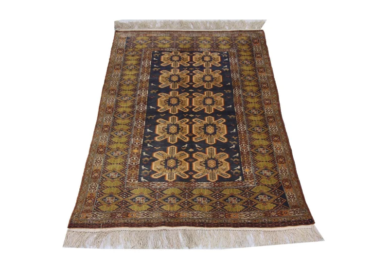 Afghan Teppich 108 x 175 cm - blau