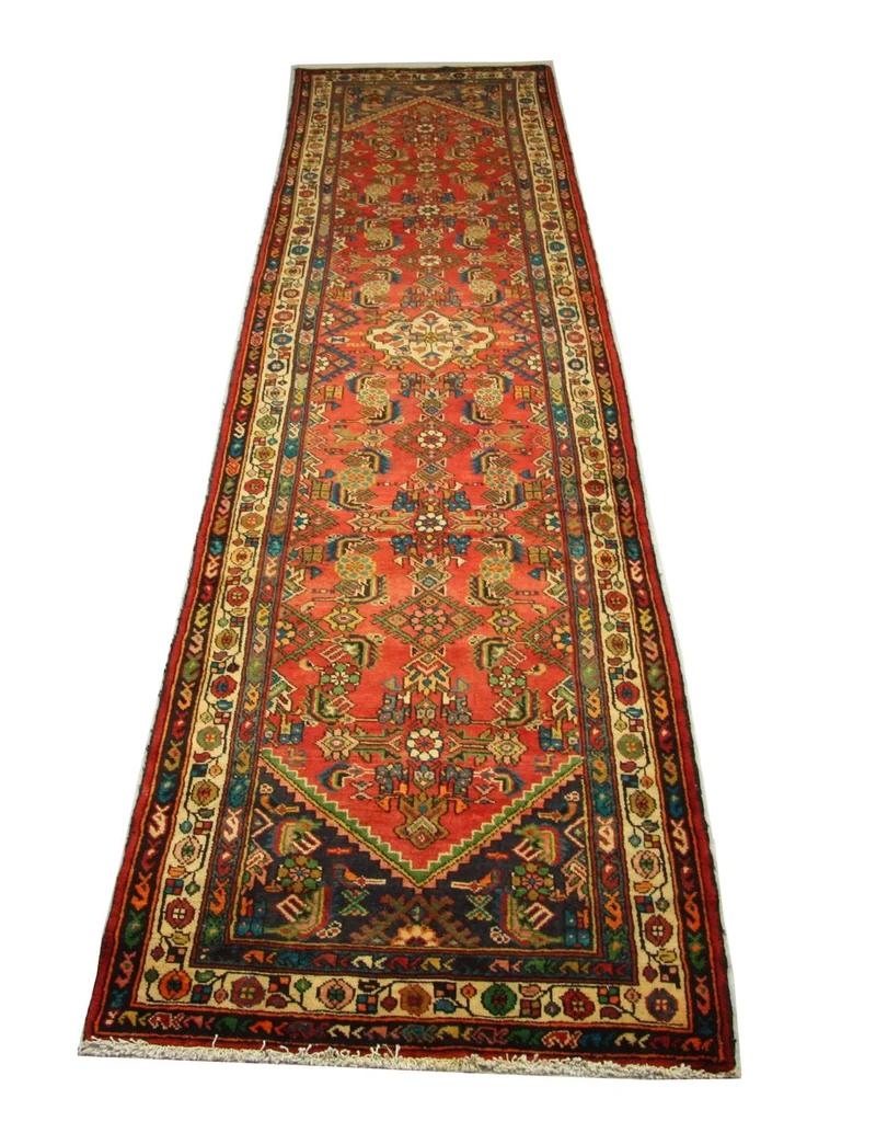 Perserteppich - Nomadic 107 x 426 cm - orange