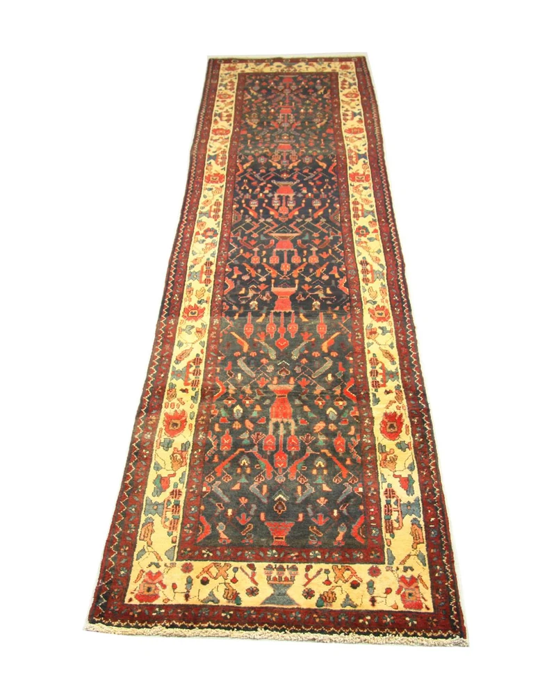 Perserteppich - Nomadic 104 x 410 cm - blau
