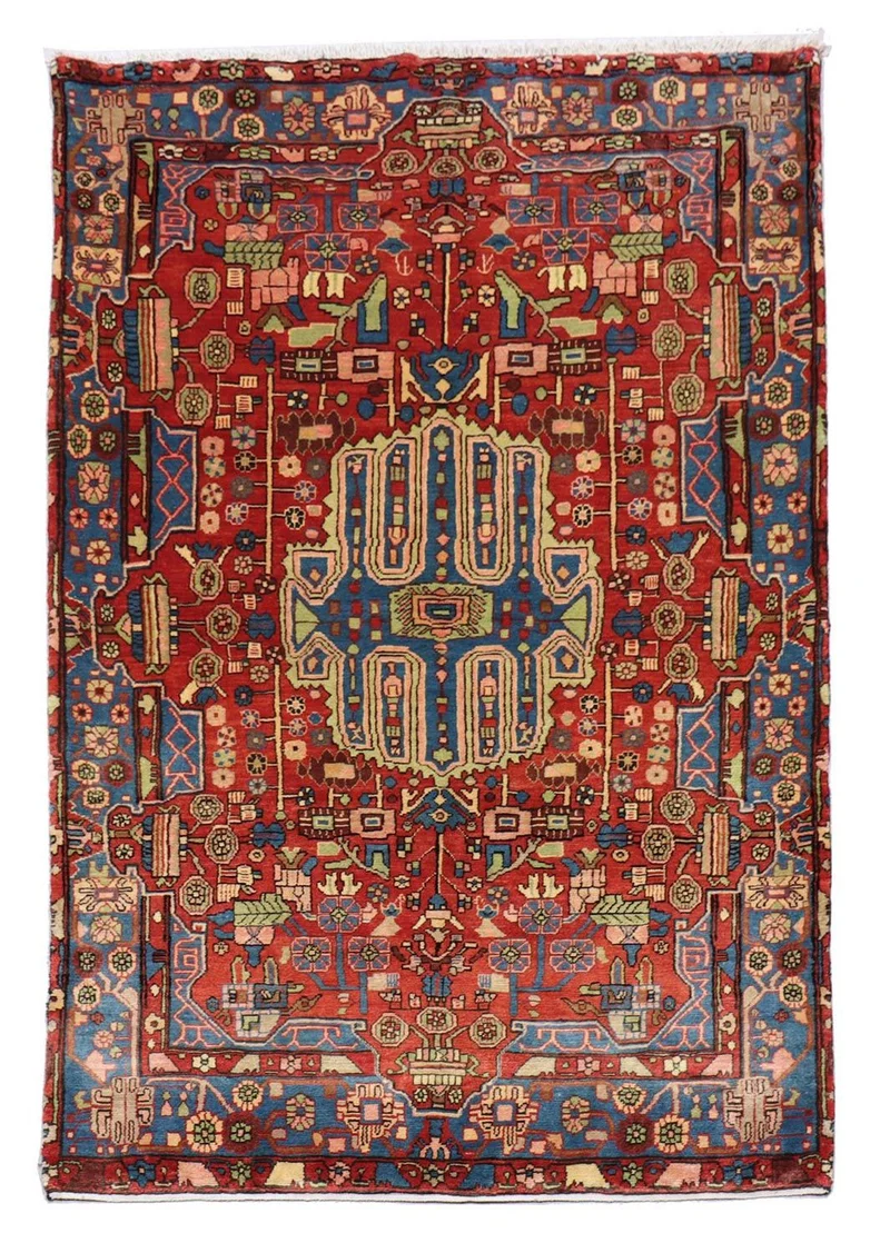 Perserteppich - Nomadic 154 x 215 cm - rot