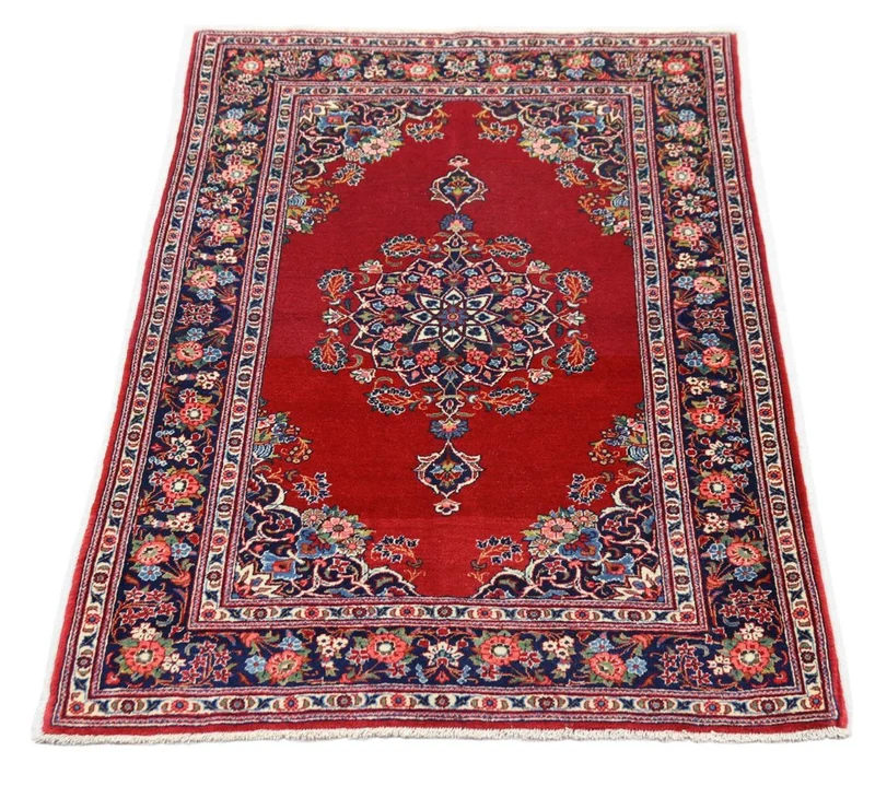 Perserteppich - Keshan 101 x 154 cm - rot