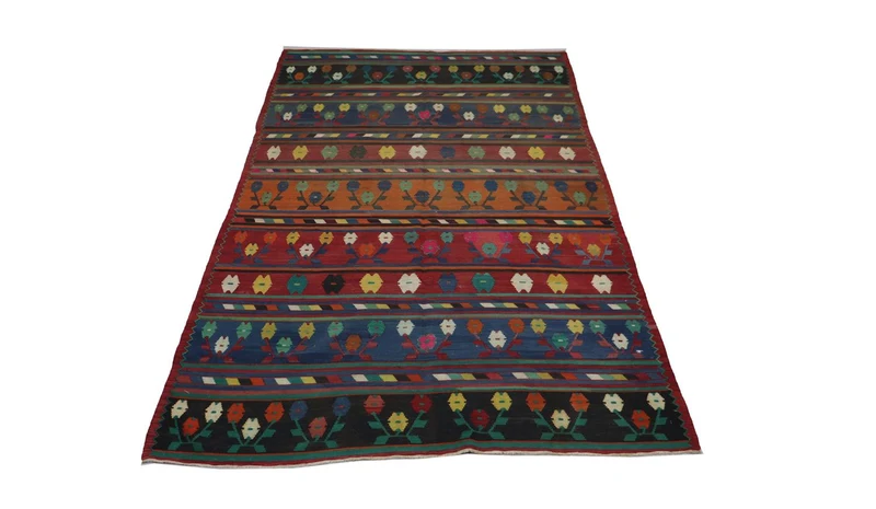 Kelim Teppich - Oriental 174 x 244 cm - mehrfarbig