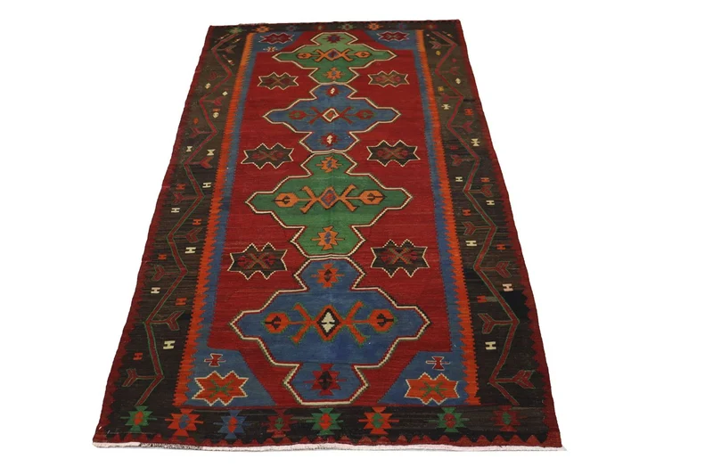 Kelim Teppich - Oriental 165 x 284 cm - rot