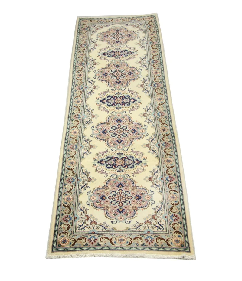 Perserteppich - Keshan 82 x 300 cm - blau
