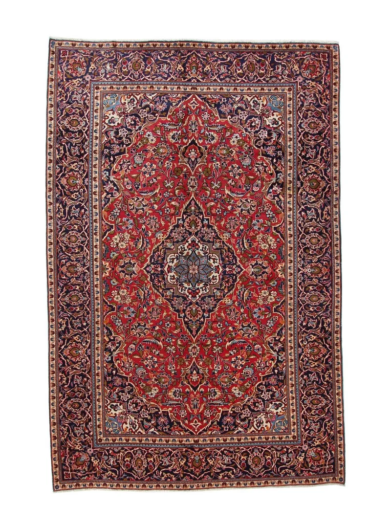 Perserteppich - Keshan 192 x 295 cm - rot