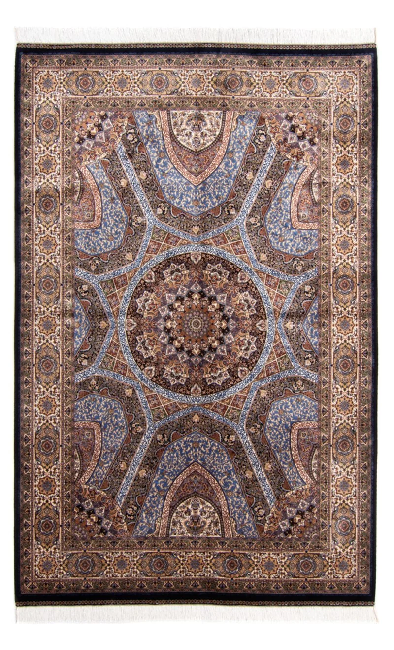 Perserteppich - Ghom - 150 x 230 cm - mehrfarbig