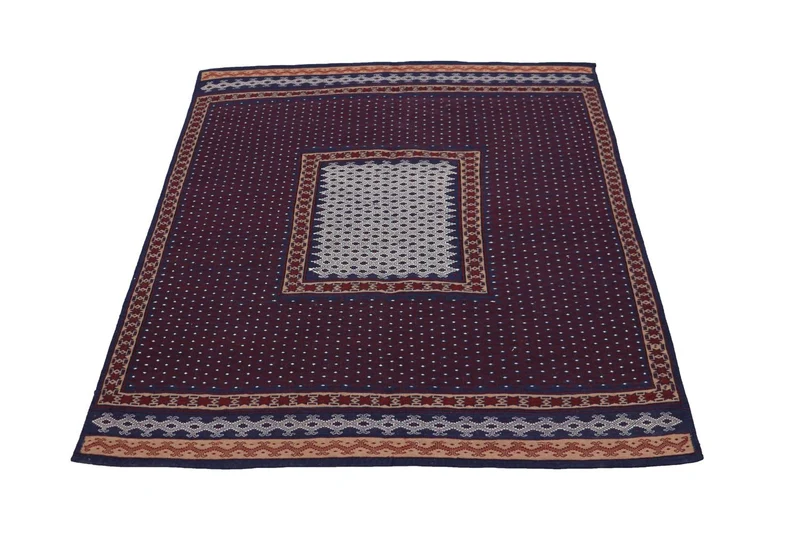 Kelim Teppich - Oriental 135 x 146 cm - blau