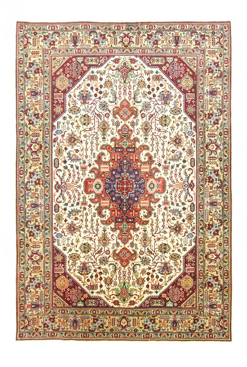 Perserteppich - Täbriz 202 x 293 cm - beige