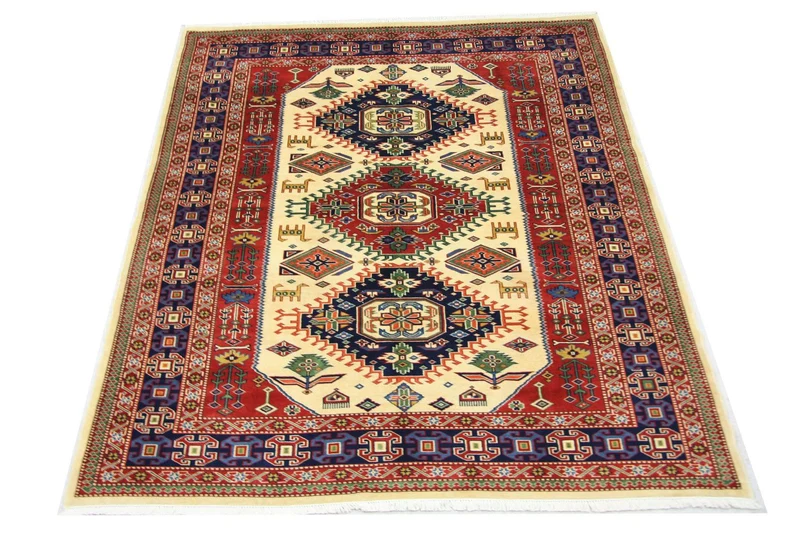 Afghan Teppich 146 x 194 cm - beige