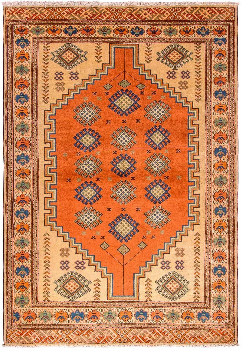 Turkaman Teppich 127 x 184 cm - orange