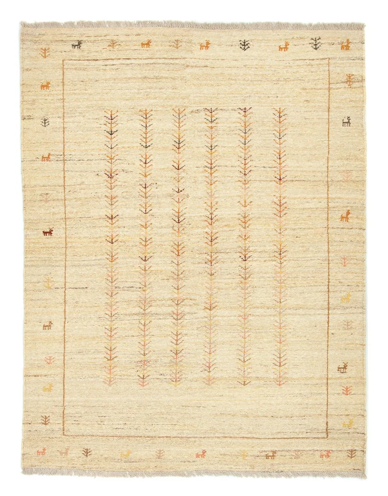 Gabbeh Teppich - Perser 150 x 200 cm - beige
