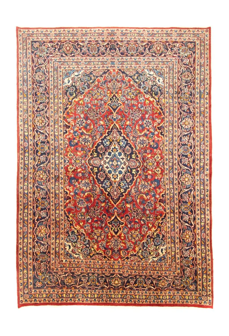 Perserteppich - Keshan 198 x 284 cm - orange