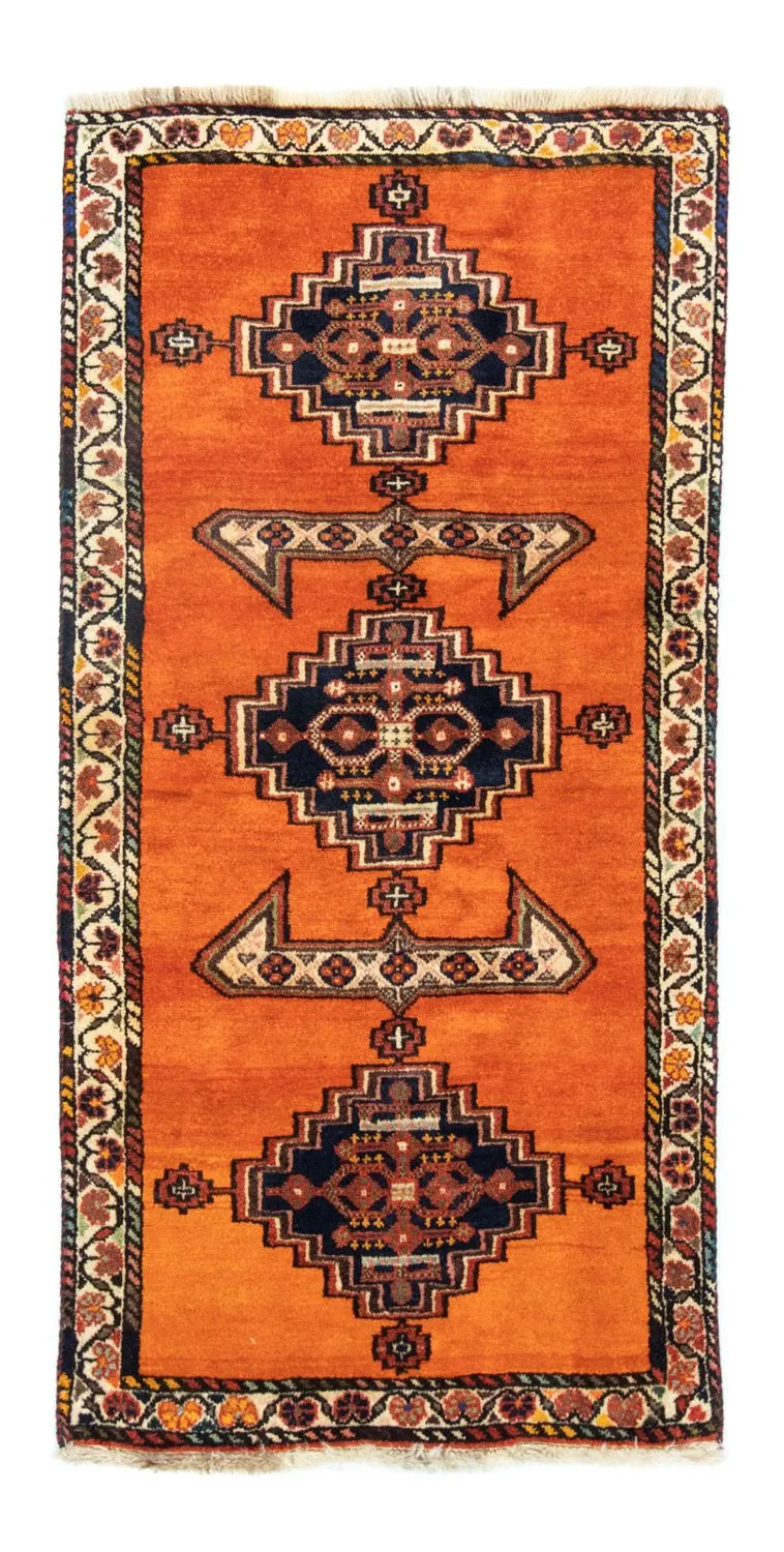 Perserteppich - Nomadic 70 x 145 cm - orange