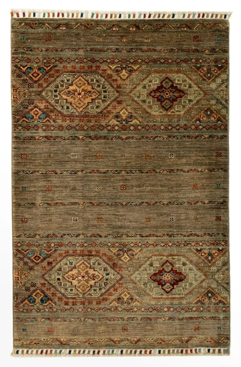 Ziegler Teppich - Modern 82 x 123 cm - dunkelbraun