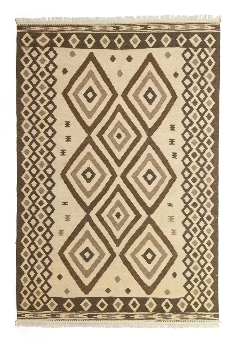 Kelim Teppich - Trendy 205 x 308 cm - beige