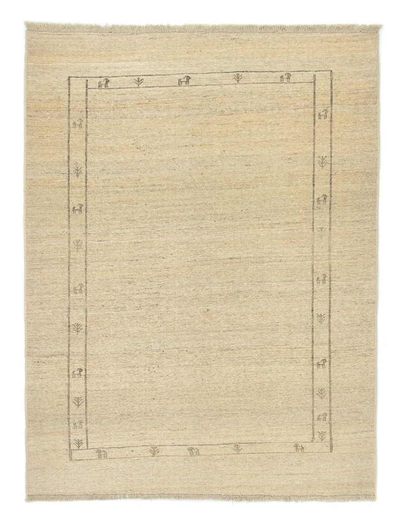 Gabbeh Teppich - Perser 147 x 197 cm - beige