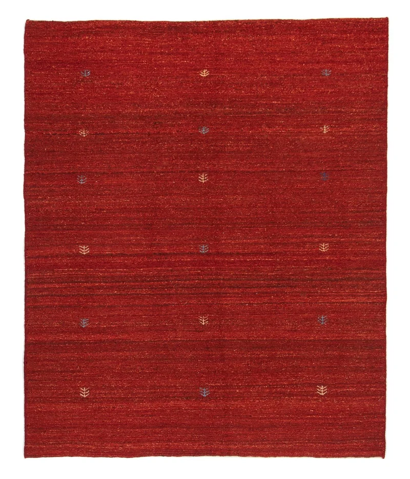 Gabbeh Teppich - Perser 152 x 189 cm - rot