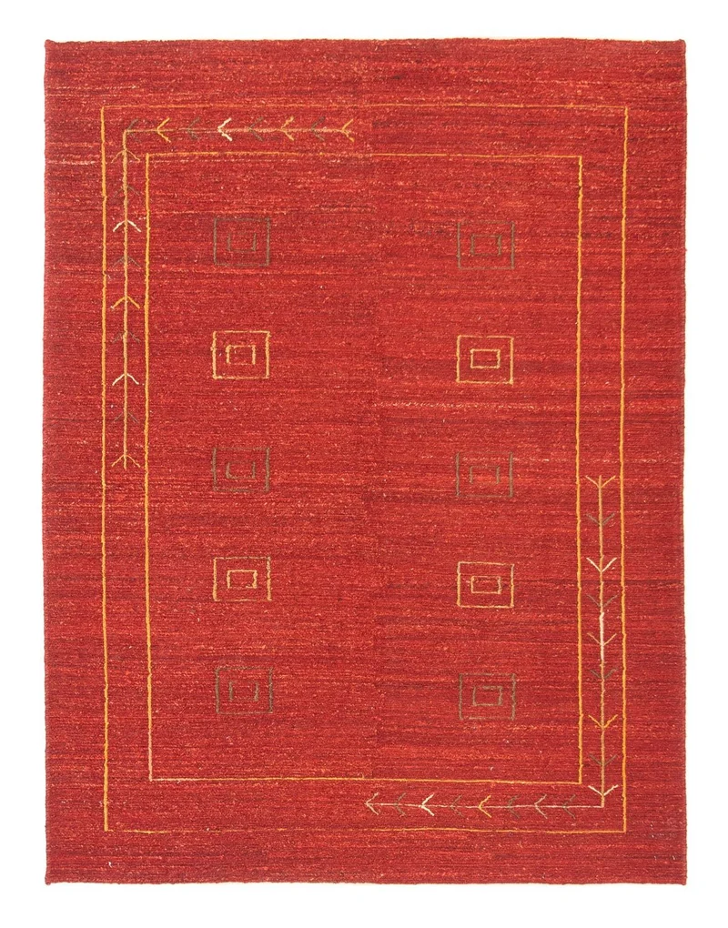 Gabbeh Teppich - Perser 146 x 196 cm - rot