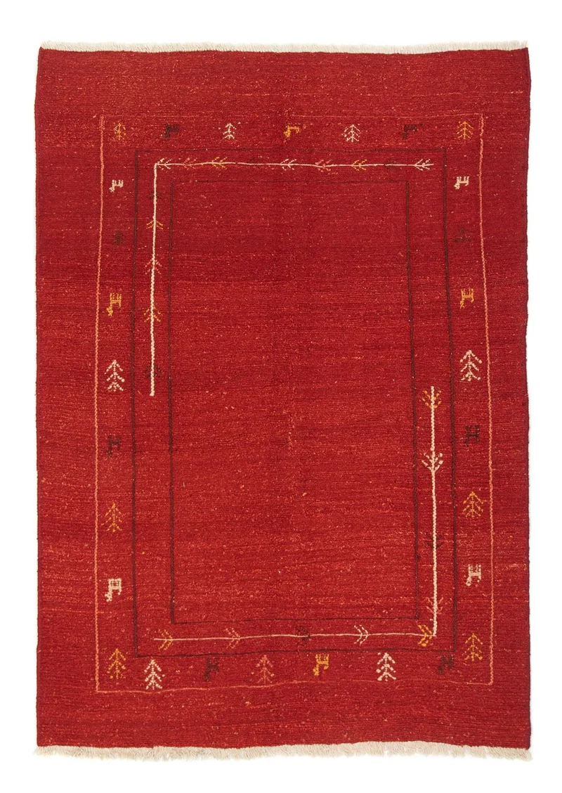 Gabbeh Persisch Teppich 142x200cm - Perserteppich Wollteppich