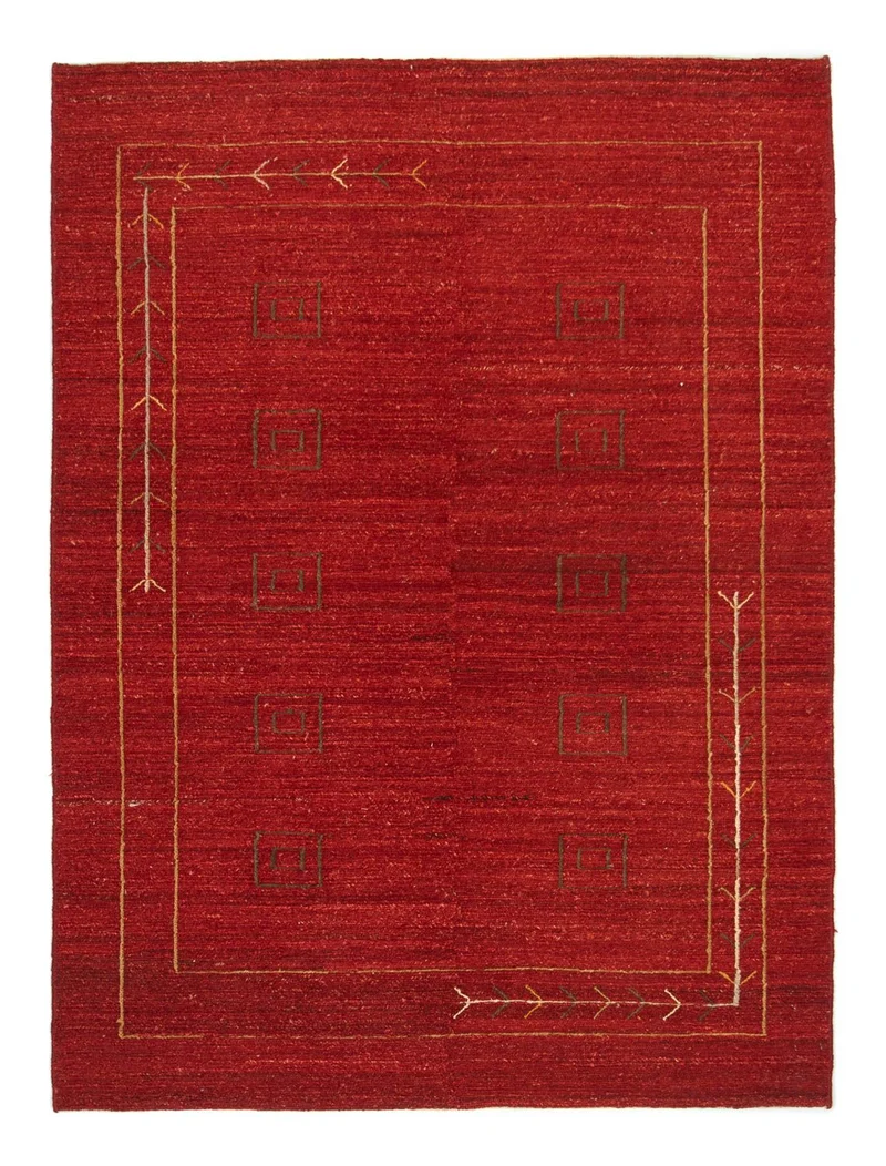 Gabbeh Teppich - Perser 144 x 197 cm - rot