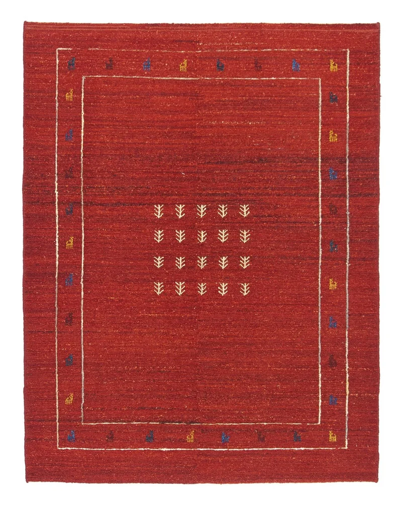 Gabbeh Teppich - Perser 146 x 194 cm - rot