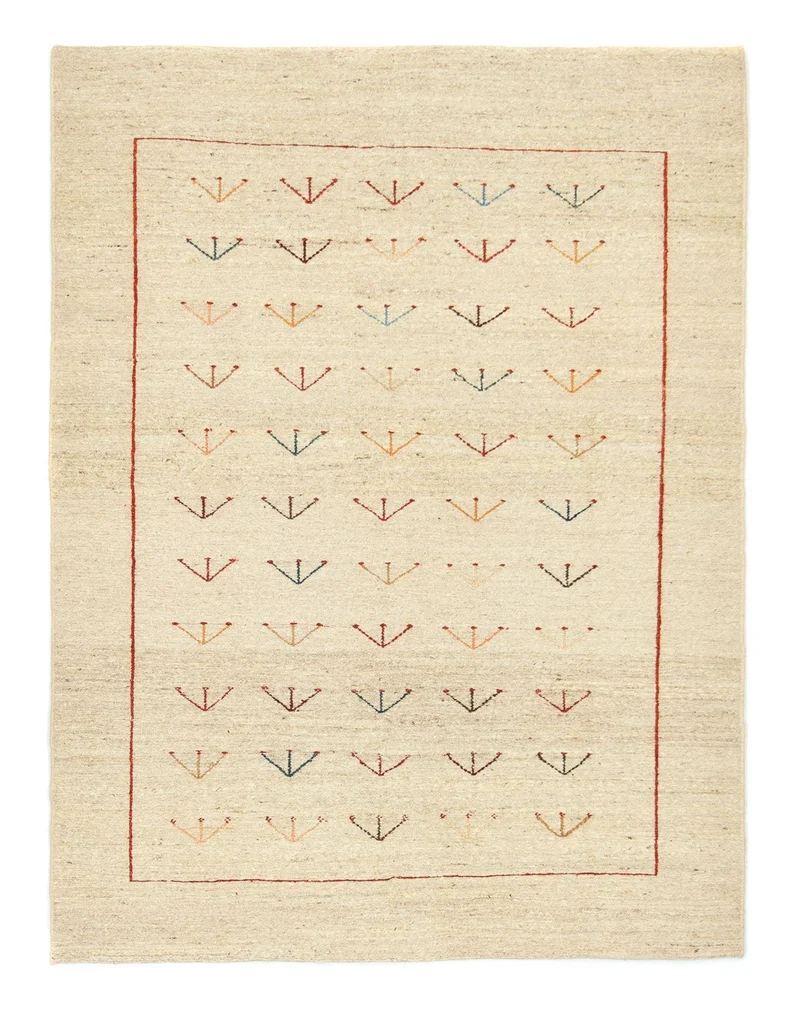 Gabbeh Teppich - Perser 144 x 195 cm - beige